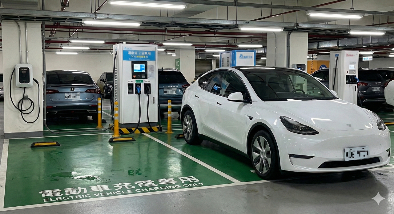 2025 年的台灣充電市場,正面臨規格轉換的陣痛與基礎建設的快速擴張。(圖/NANO BANANA,AI生成)