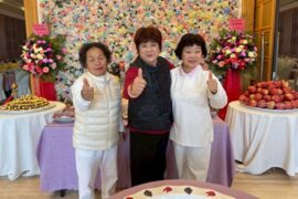 嘉義玉靈千手觀音院院長謝玉慧（圖中）受邀到場，強調以慈悲為本、以行動落實信仰，是宗教走入社會的關鍵力量。（照片／現場翻攝）