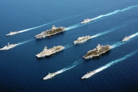 Fleet of Navy Ships. Photo by Public Domain.