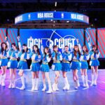 澳門NBA季前賽表演的10位緯來原創《宇宙啦啦隊》成員。（圖／緯來電視網提供）