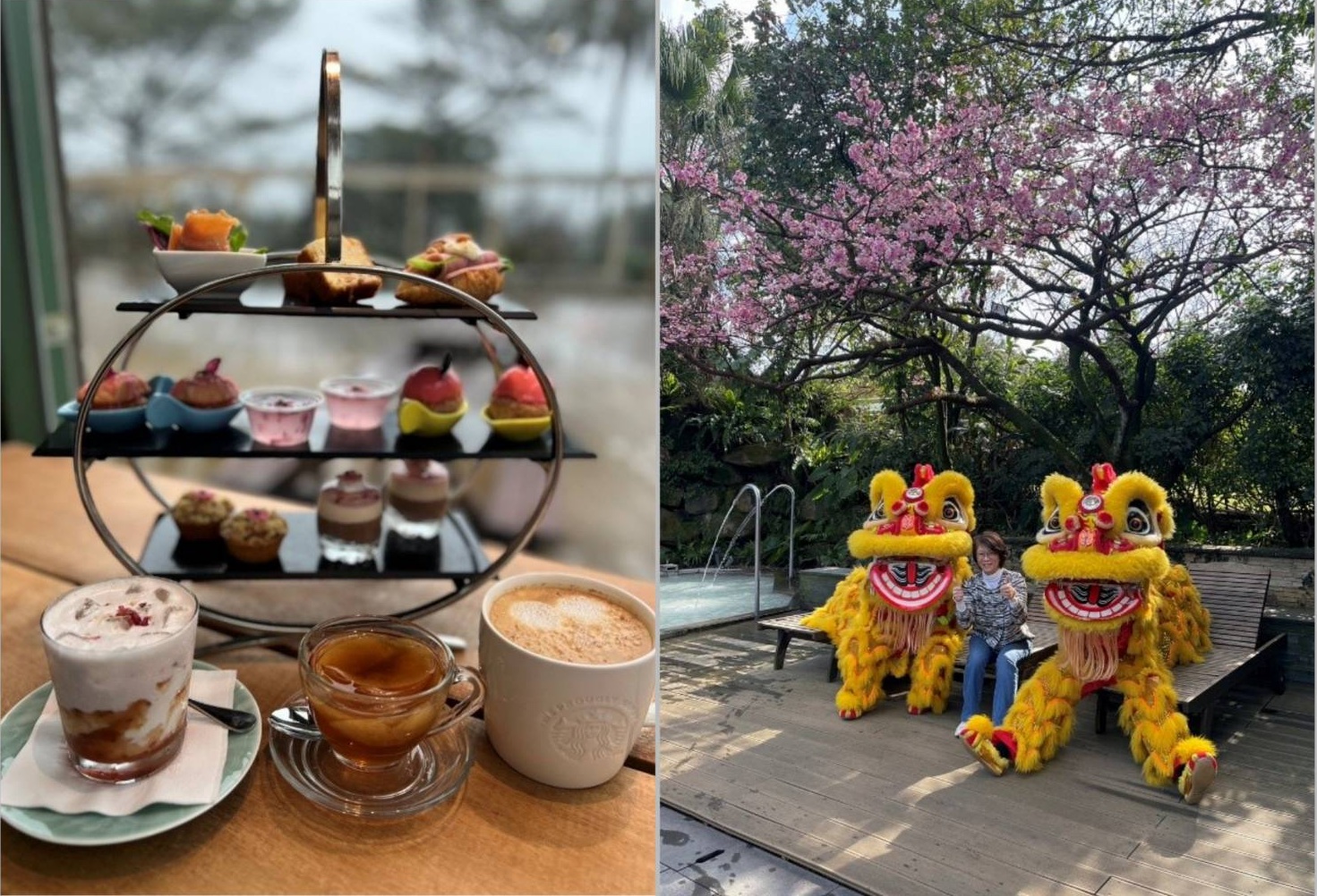應景的櫻花季下午茶 增添浪漫回憶(圖/陽明山天籟渡假酒店)