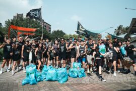 「GREEN PULSE 台北站完賽，逾50 位跑者共同攔截 56.2 公斤廢棄物，展現跨國永續接力動能。」