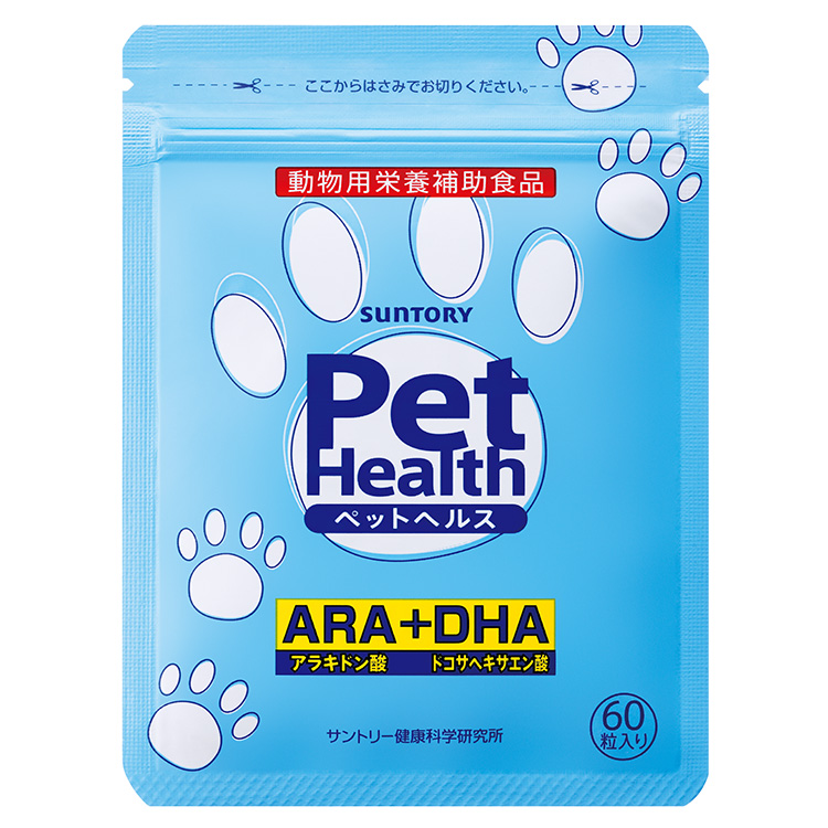 幫助毛小孩健腦樂活的益思健也非常受飼主歡迎。圖片來源:三得利提供