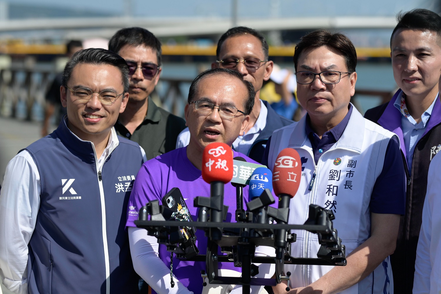 劉和然副市長表示,淡江大橋串聯淡水八里,邀多元族群共慶,促進生活、產業與觀光發展。(圖/主辦單位)