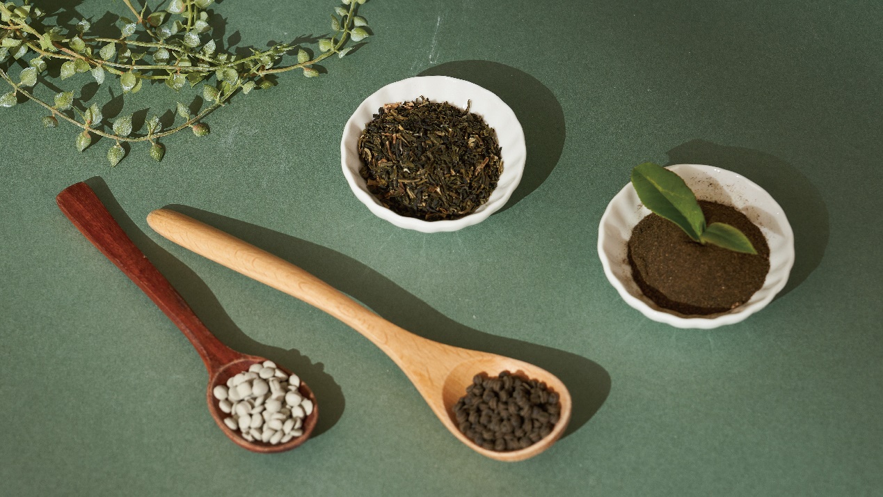 SilicStep Eco Tea茶末、母粒原料(圖 /太松企業提供)