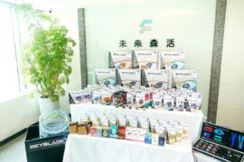 買保健食品送戰鬥陀螺的限時及限量活動引發關注。(圖／未來森活提供)
