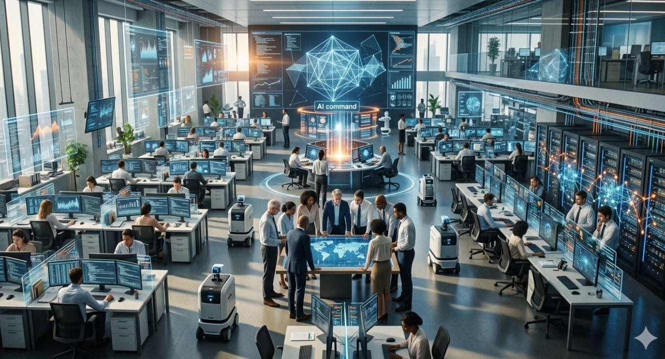 歐盟擴大AI監管權限 OpenAI與Anthropic面臨更嚴審查 8 2026 年,職場將面臨前所未有的衝擊,人工智慧(AI)可能正在悄悄「接管」你的工作!(圖/AI生成)