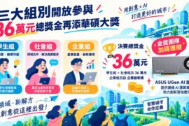 新竹縣「智慧沙盒創新計畫」邀集學生、社會人士及企業組隊，以AI科技解決城市議題；學生組與社會組決賽總獎金共36萬元，金獎團隊另獲贈華碩AI加速卡，支持創新方案實際應用。（圖／新竹縣政府提供）
