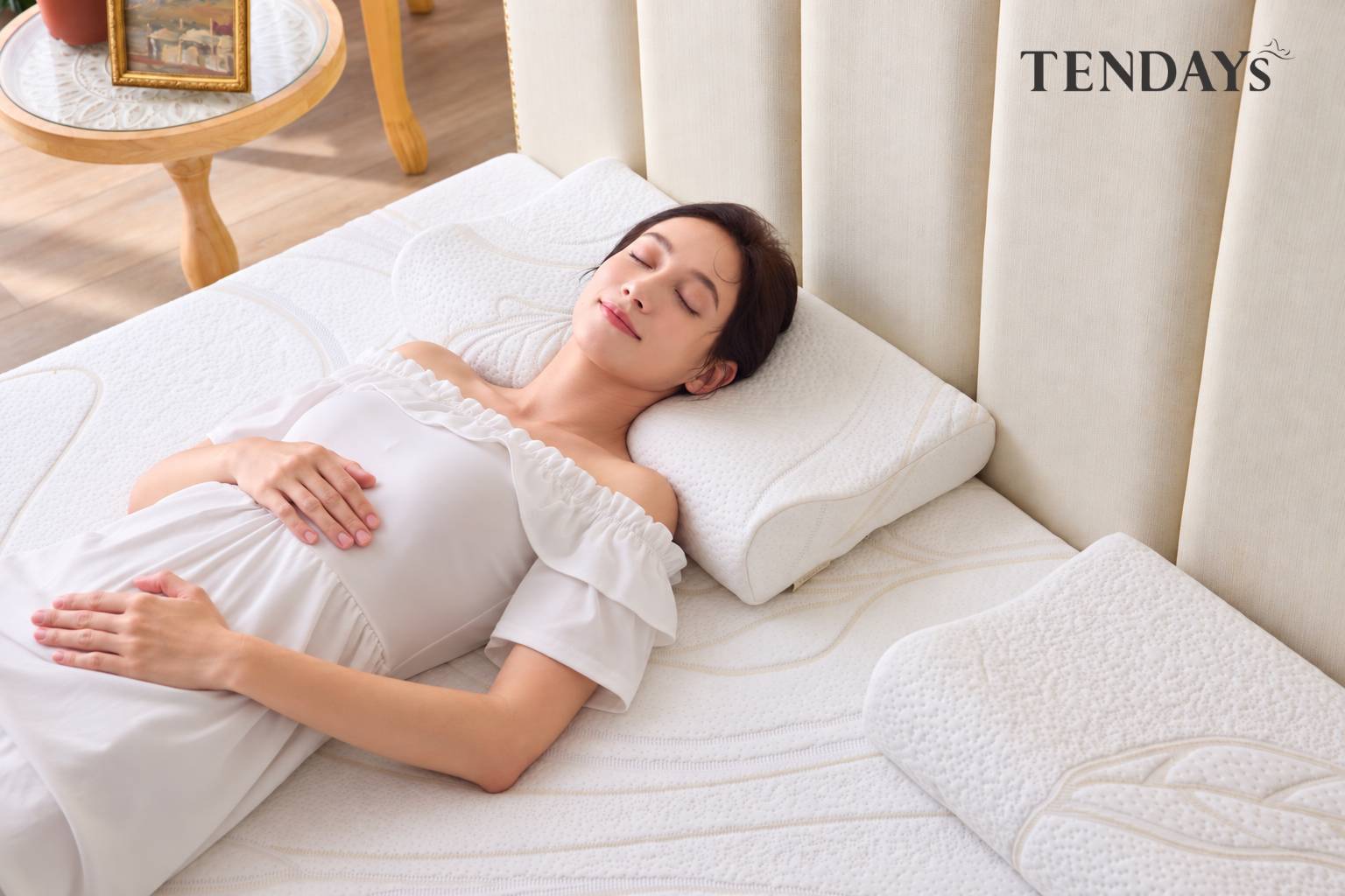 透過床墊與枕頭的完整支撐配置,讓身體在睡眠中獲得更舒適、放鬆的承托。( 圖TENDAYS提供 )