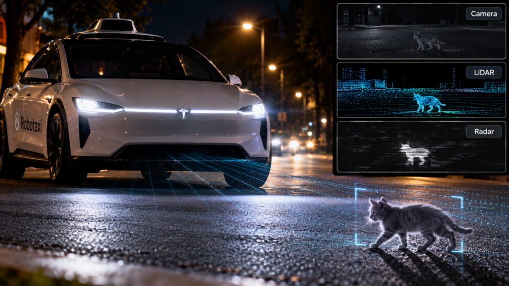 特斯拉Robotaxi為何不跑深夜？馬斯克：最怕看不見「灰色小貓」